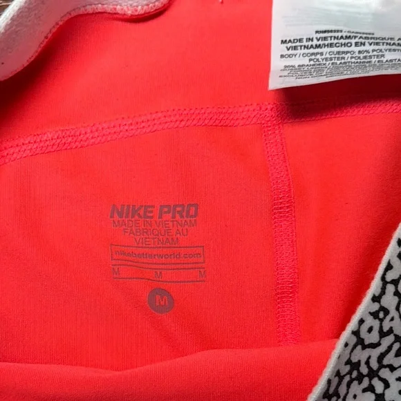 Nike Pink Athletic Shorts with Compression Fit - Picture 2 of 3